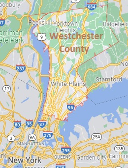 Westchester County on the map of - Westchester 33