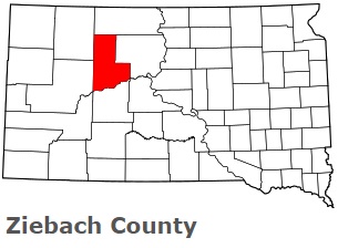 An image of Ziebach County, SD