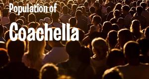 Population of Coachella, California as of June 2025. How many people