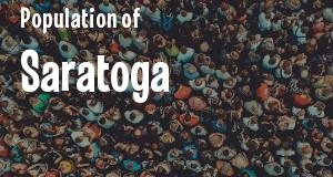 Population of Saratoga, CA