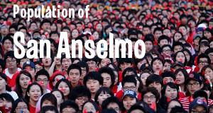 Population of San Anselmo, CA