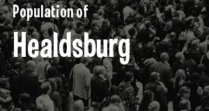 Population of Healdsburg, CA