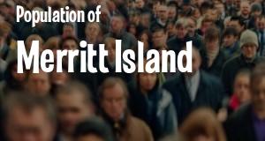 Population of Merritt Island, Florida as of May 2024. How many people