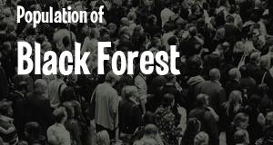 Population of Black Forest, CO