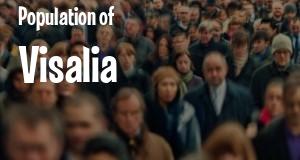 Population of Visalia, CA