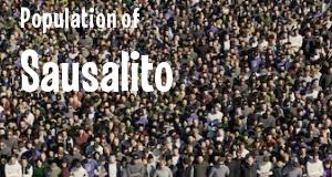 Population of Sausalito, CA