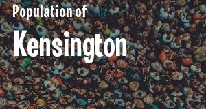 Population of Kensington, CA
