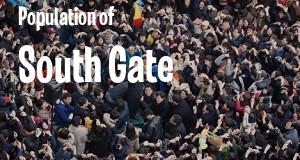 Population of South Gate, CA