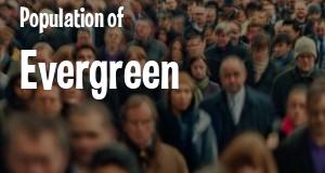 Population of Evergreen, MT