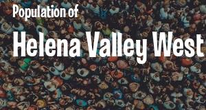 Population of Helena Valley West Central, MT
