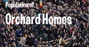 Population of Orchard Homes, MT