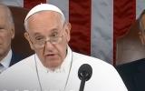 The Pope at the Congress is talking refugees