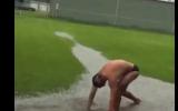 LOLympic  champion! Swimming in a ditch was never so viral